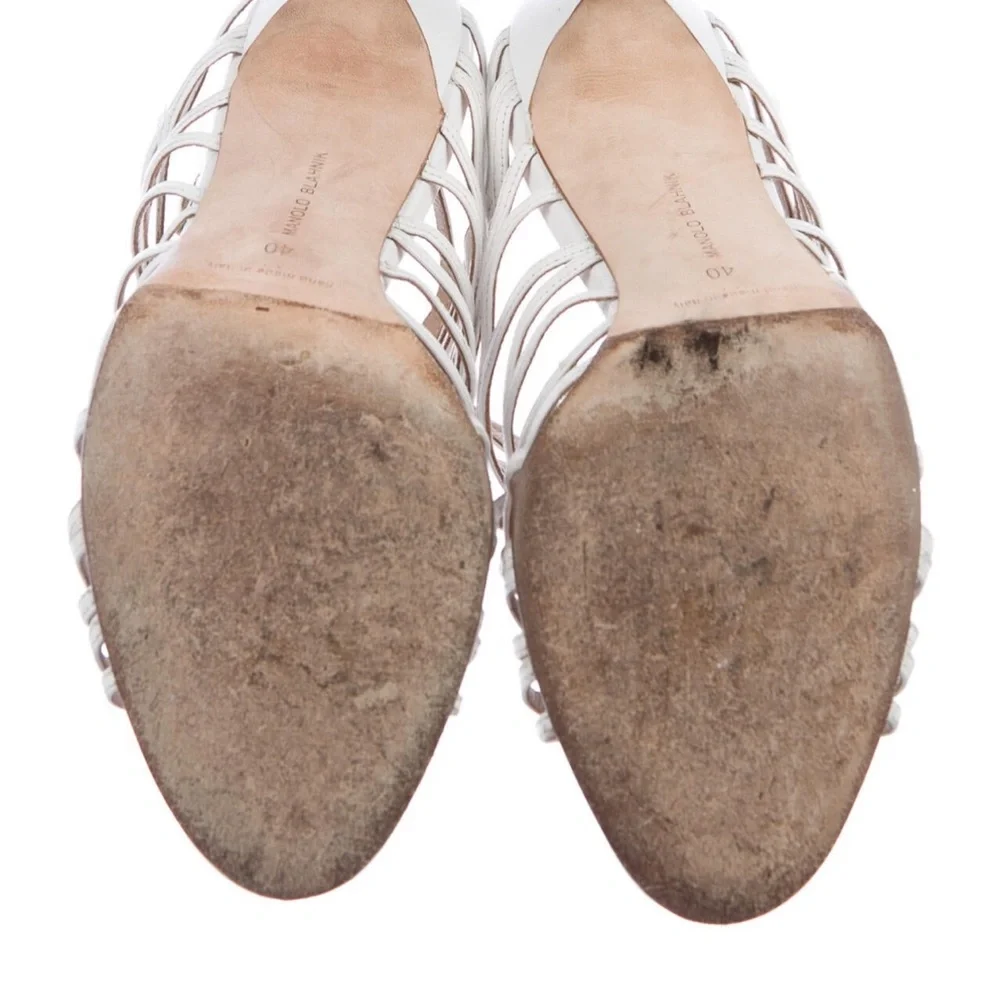 🤍Authentic Manolo Blahnik gladiator heels. Size 10🤍 - Picture 5 of 9